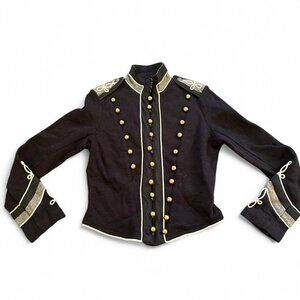 90s vintage Denim & Supply Ralph Lauren navy military band jacket with gold butt